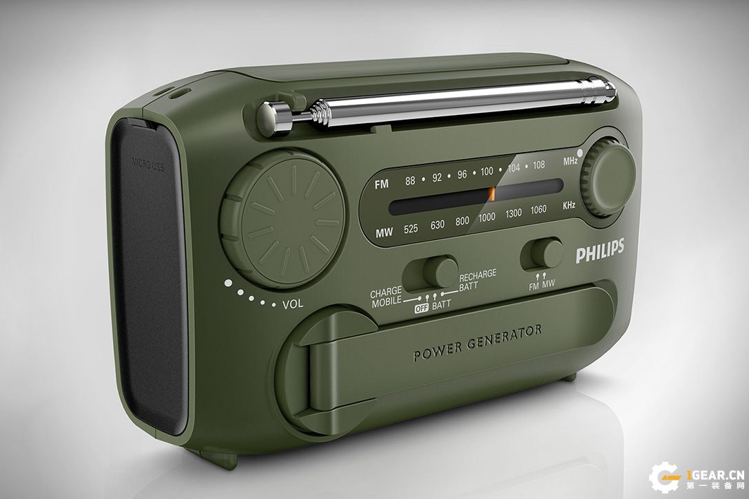 Philips手摇式生存收音机 末日生存必备装备